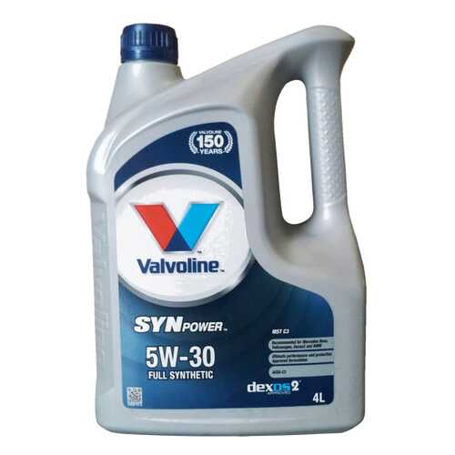 Моторное масло Valvoline Synpower MST C3 SAE 5W-30 4л в Газпромнефть