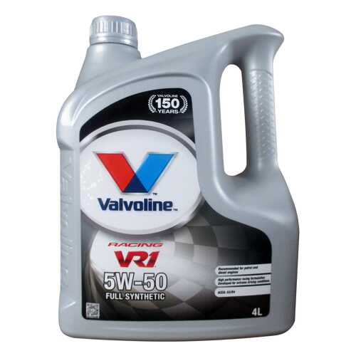 Моторное масло Valvoline VR1 Rasing 5W-50 4л в Газпромнефть