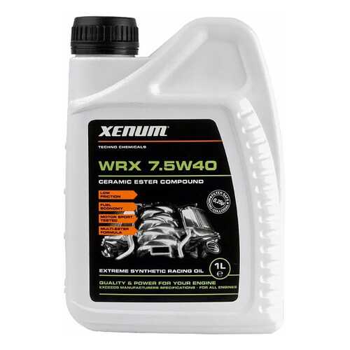 Моторное масло Xenum WRX 7.5W-40 1л в Газпромнефть