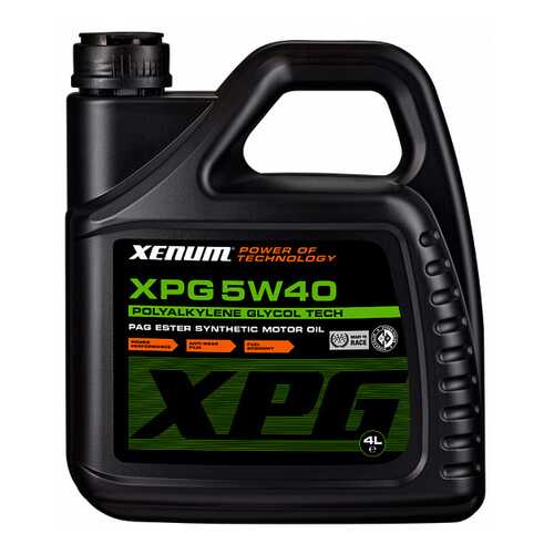 Моторное масло Xenum XPG 5W-40 4л в Газпромнефть