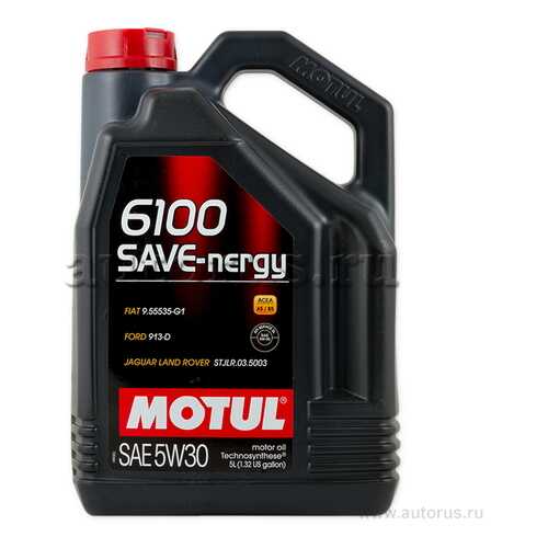 MOTUL 107972 масло моторное motul 6100 syn-nergy 5w30 синтетическое 5 л 107972 в Газпромнефть