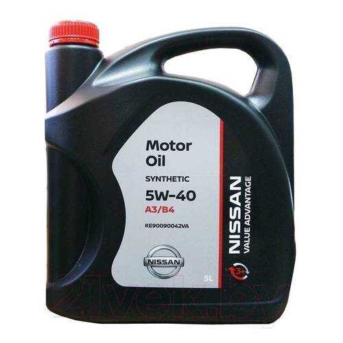 NISSAN KE90090042VA Масло моторное NISSAN VA Motor Oil 5W40 синтетическое 5 л KE900-90042V в Газпромнефть