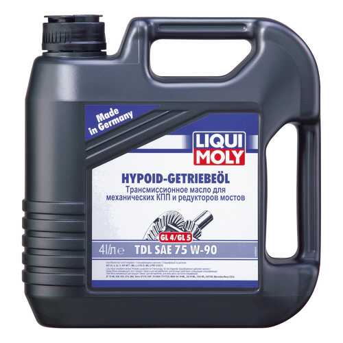 Трансмиссионное масло LIQUI MOLY Hypoid-Getriebeoil 75w90 4л 3939 в Газпромнефть