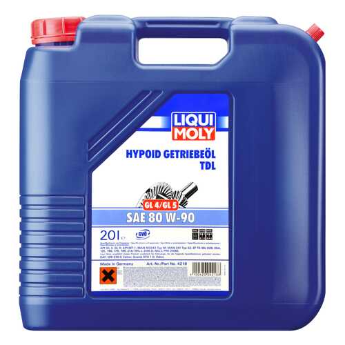 Трансмиссионное масло LIQUI MOLY Hypoid-Getriebeoil 80W90 20л 4218 в Газпромнефть