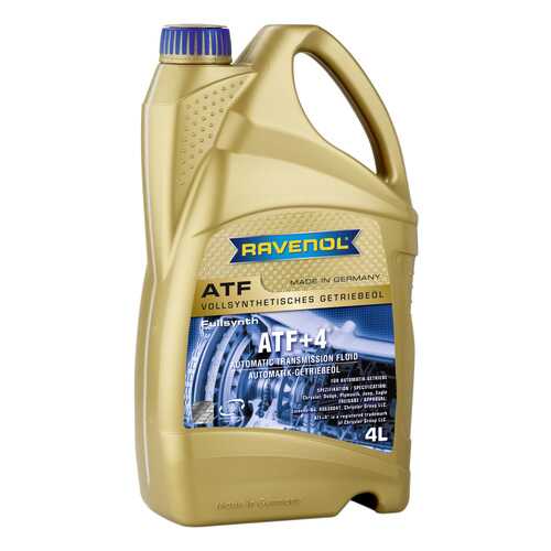 Трансмиссионное масло RAVENOL ATF+4 Fluid 4л 1211100-004 в Газпромнефть