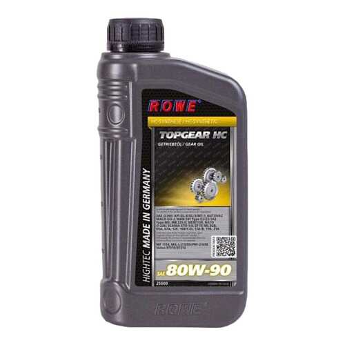 Трансмиссионное масло Rowe HIGHTEC TOPGEAR 80w90 1л 25000-0010-03 в Газпромнефть